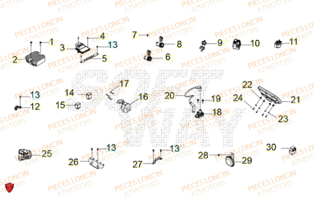 Equipement Electrique LONCIN QUAD LONCIN XWOLF 1000 Euro5