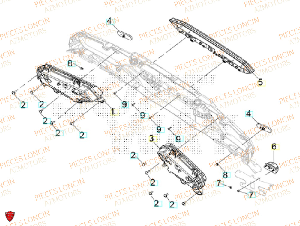 Feux Arriere LONCIN QUAD LONCIN XWOLF 1000 Euro5