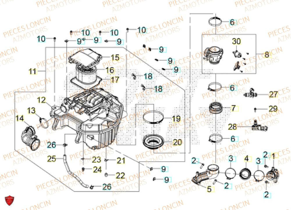 Filtre A Air LONCIN QUAD LONCIN XWOLF 1000 Euro5