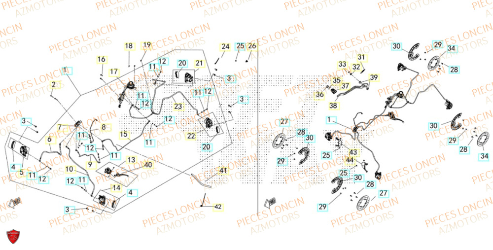 Freins LONCIN QUAD LONCIN XWOLF 1000 Euro5