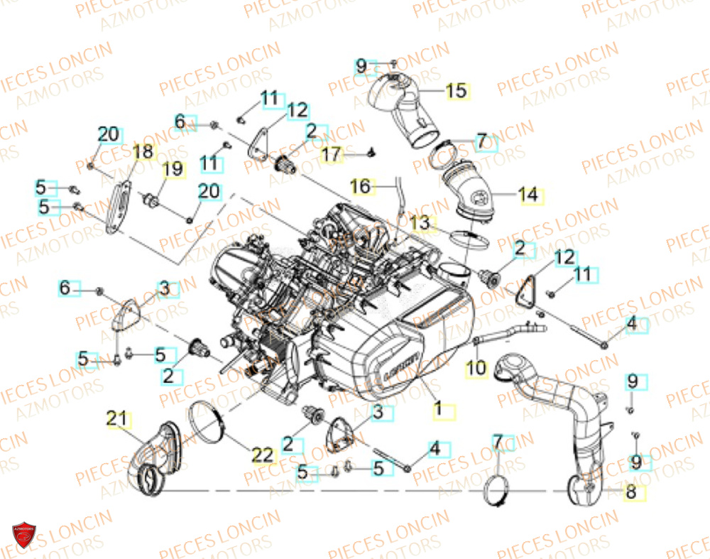 Moteur LONCIN QUAD LONCIN XWOLF 1000 Euro5