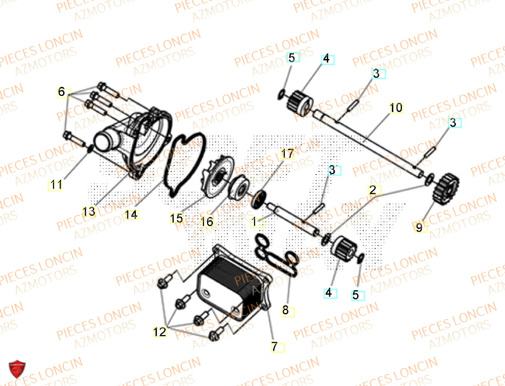 Pompe A Eau LONCIN QUAD LONCIN XWOLF 1000 Euro5