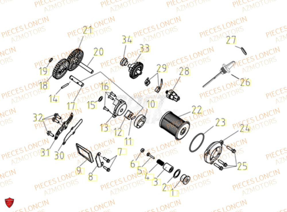 Pompe A Huile LONCIN QUAD LONCIN XWOLF 1000 Euro5