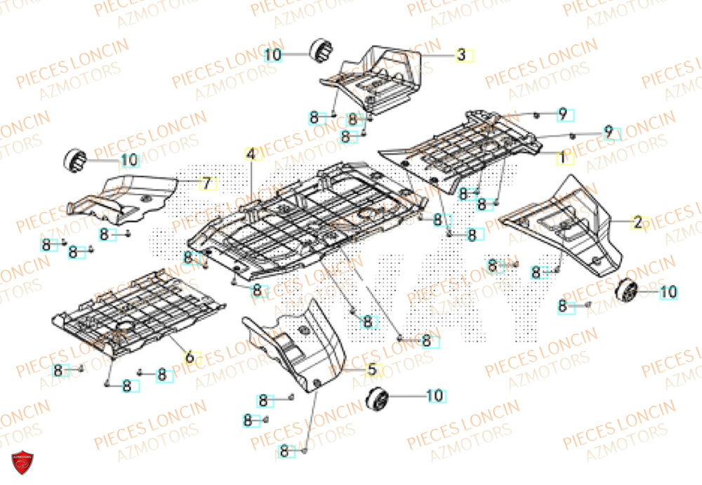Protections LONCIN QUAD LONCIN XWOLF 1000 Euro5