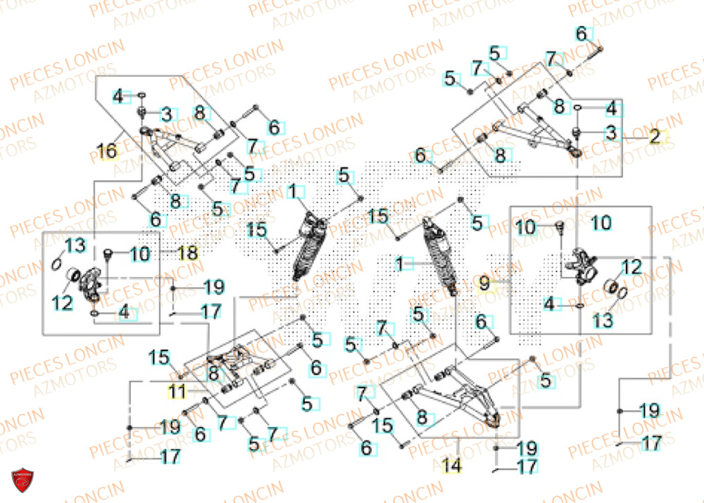 Train Avant LONCIN QUAD LONCIN XWOLF 1000 Euro5