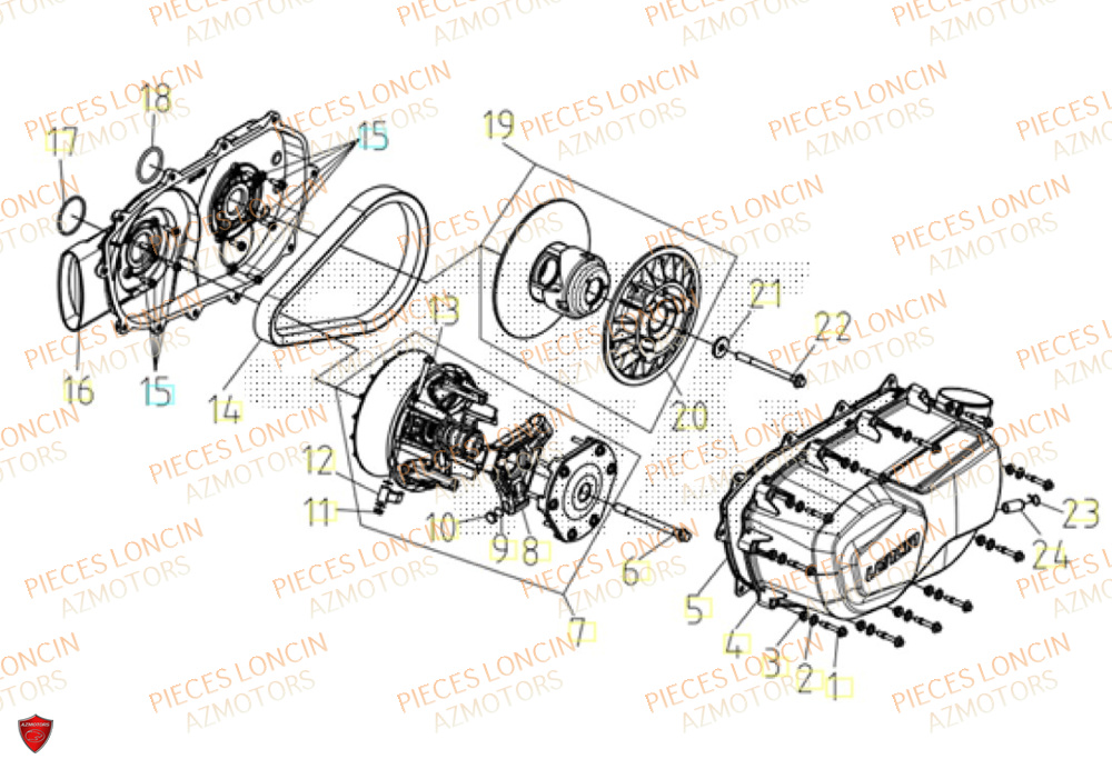 Variateur LONCIN QUAD LONCIN XWOLF 1000 Euro5