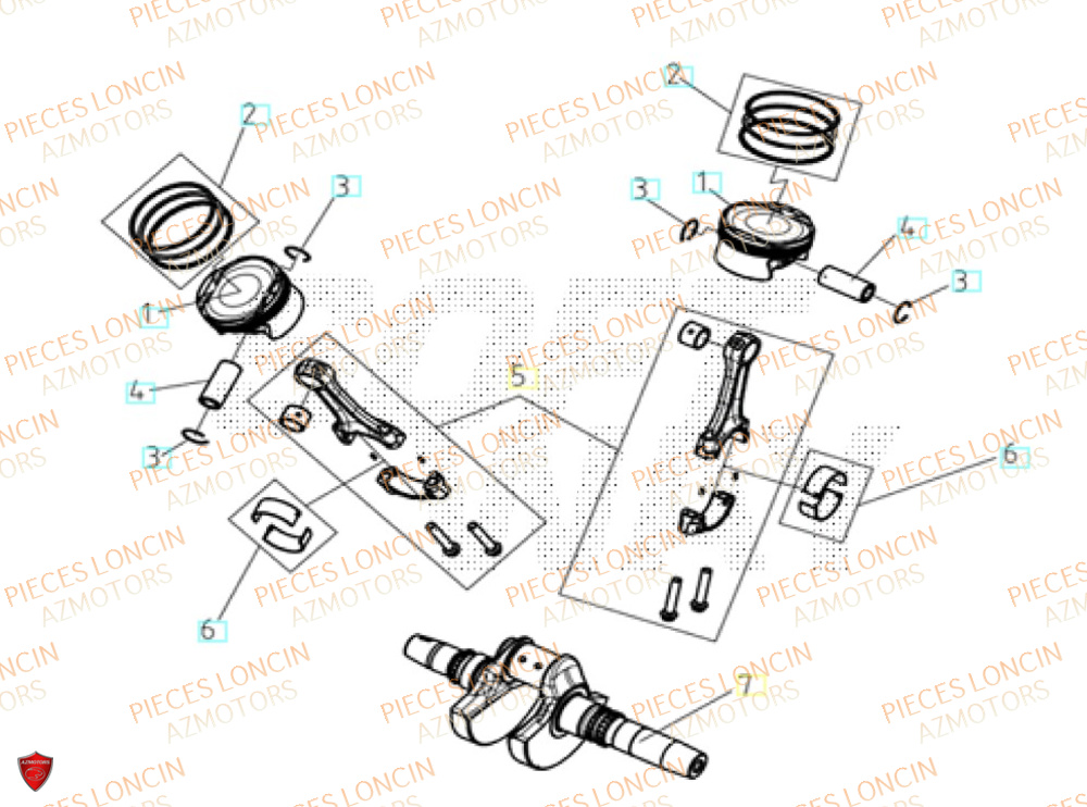 Vilebrequin LONCIN QUAD LONCIN XWOLF 1000 Euro5