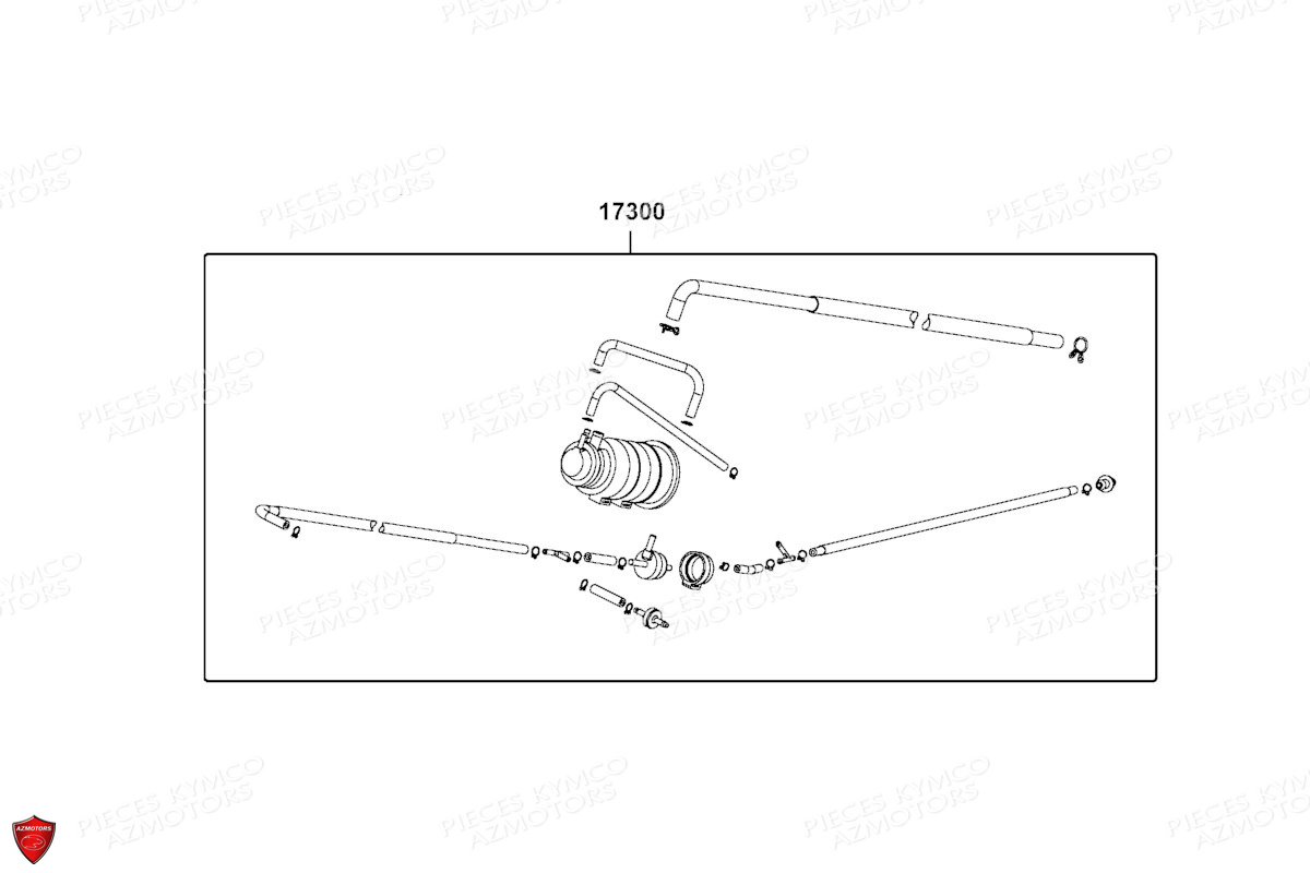 Reniflard KYMCO PIECES X.TOWN CITY 125I CBS E5 (KS25DA)