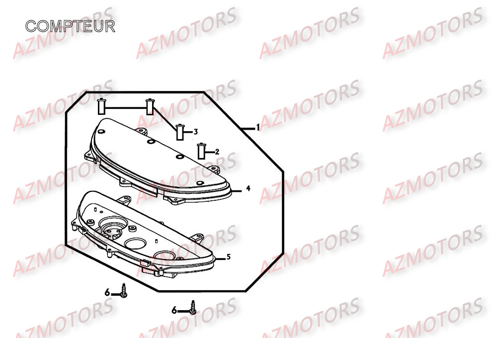 Compteur KYMCO Pièces Scooter Kymco XCITING 250 AFI 4T EURO II