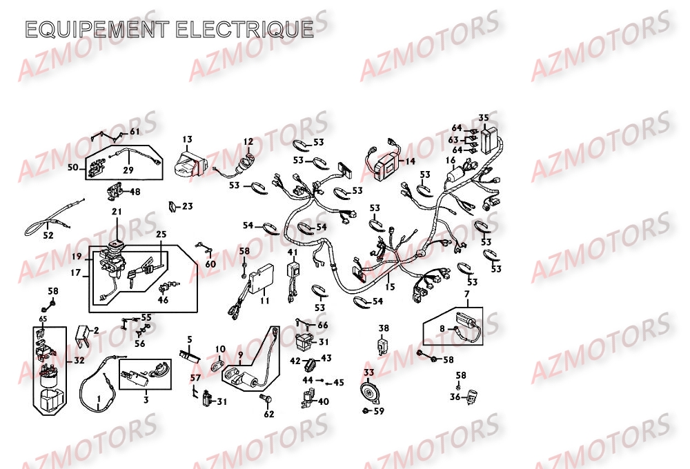 EQUIPEMENT ELECTRIQUE pour XCITING-250-II