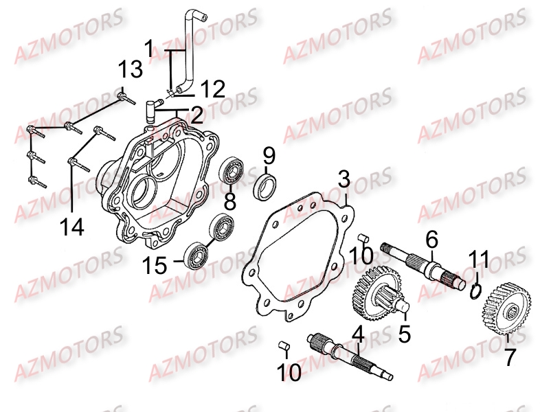 Transmission KYMCO Pièces Scooter Kymco XCITING 300 AFI 4T EURO III