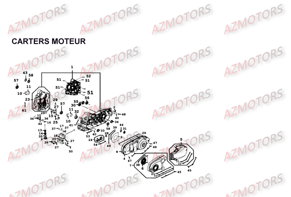 CARTER MOTEUR KYMCO XCITING 500 II