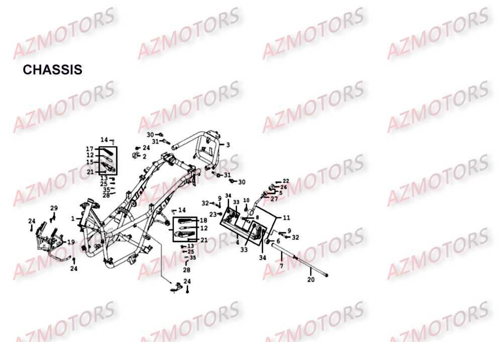 CHASSIS pour XCITING-500-II