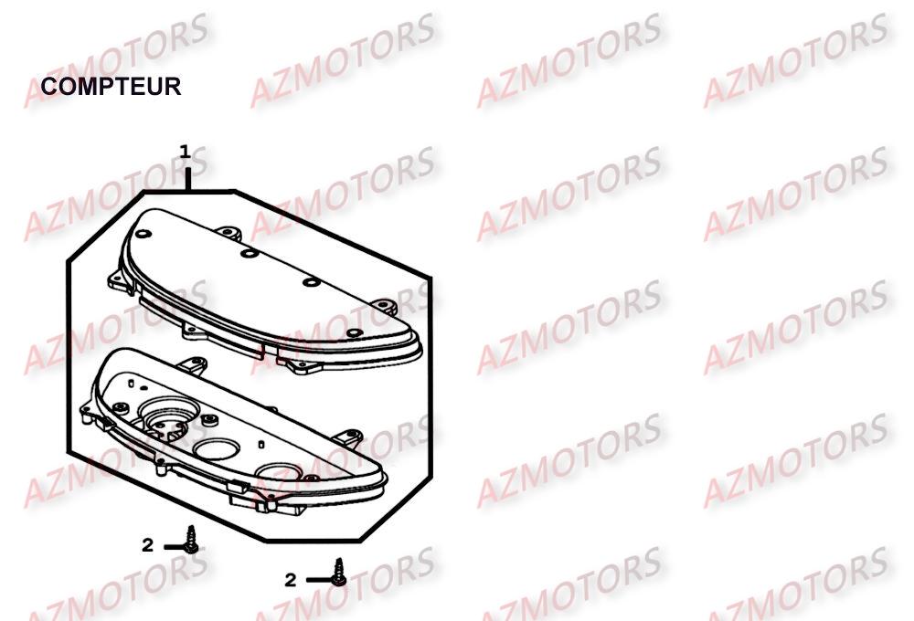 Compteur KYMCO Pièces Scooter Kymco XCITING 500 4T EURO II