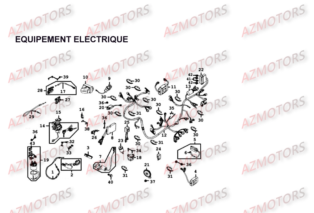 EQUIPEMENT ELECTRIQUE pour XCITING-500-II