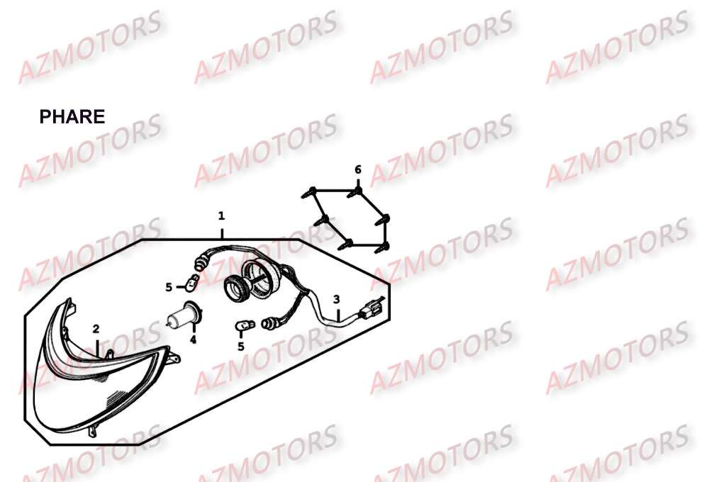 AMPOULE HS1 12V 35W/35 pour PHARE de XCITING-500-II