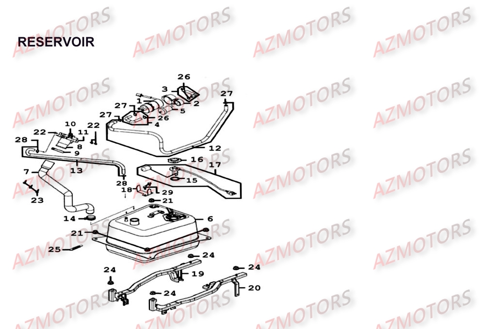 RESERVOIR KYMCO XCITING 500 II