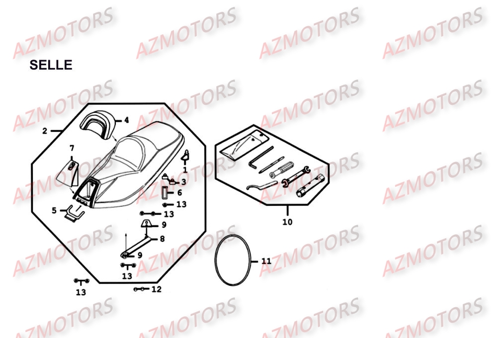 Vérin Selle Stabilus Vérin De Selle Stabilus Pour Scooter Kymco 500 X-citing 2005-2009