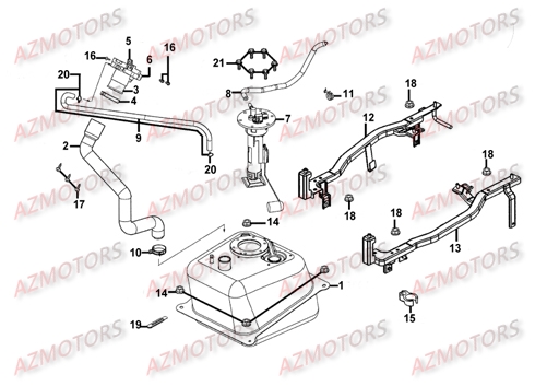 RESERVOIR pour XCITING-500-III