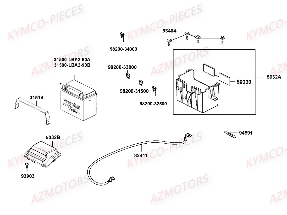 BATTERIE YTX14-BS YUASA (ORIGINE) KYMCO pour BATTERIE XCITING 400 de XCITING 400 ABS E3