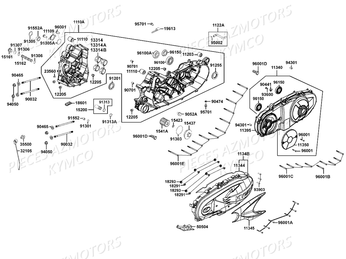 CARTERS MOTEUR KYMCO XCITING 400 ABS E4