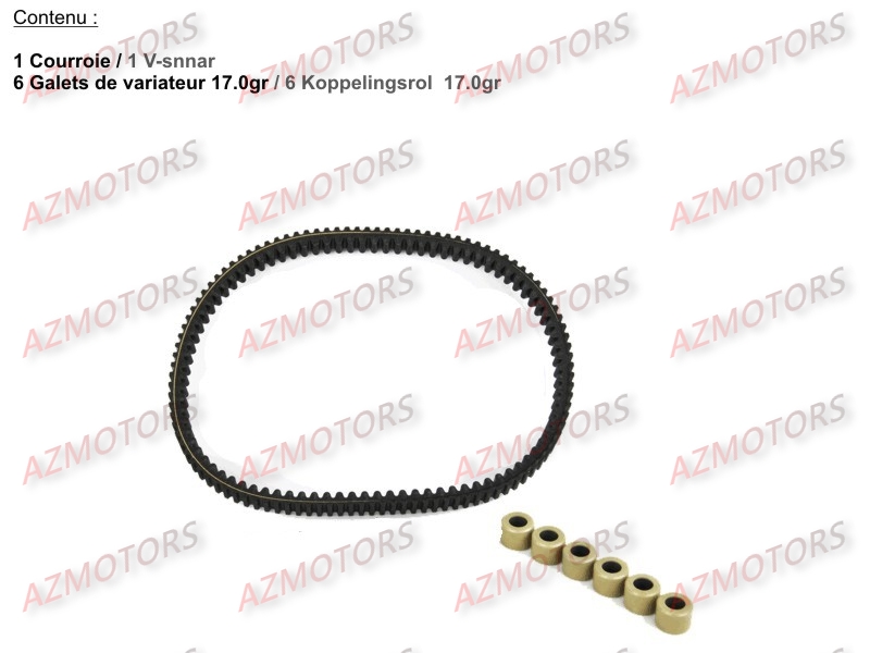 1.SET ENTRETIEN TRANSMISSION KYMCO XCITING 400 III