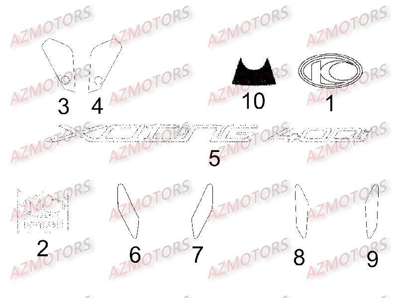 DECORS KYMCO XCITING 400 III