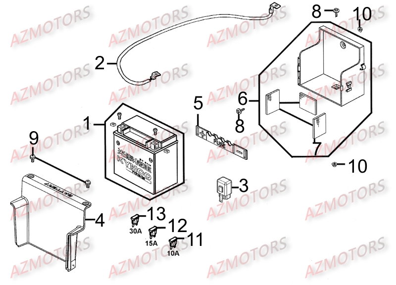 Batterie AZMOTORS 