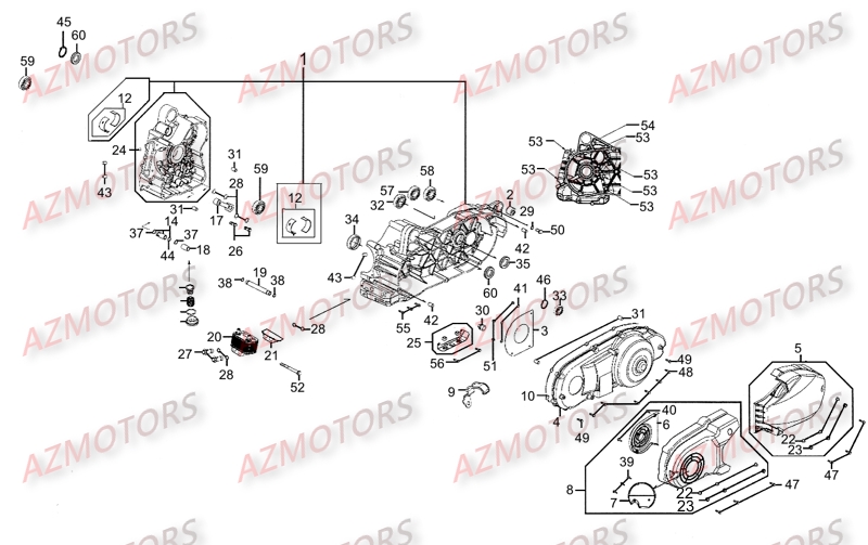 Carter Moteur AZMOTORS 