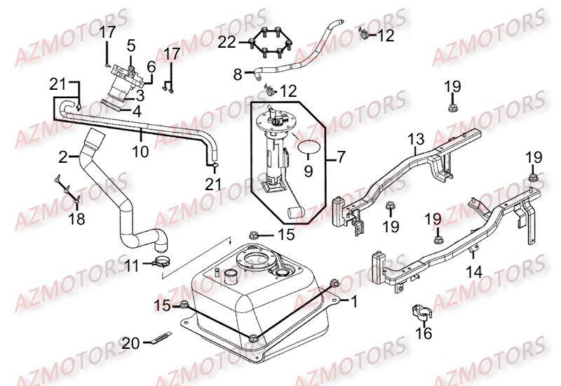 Reservoir A Carburant AZMOTORS 