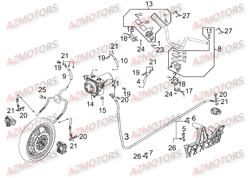 Systeme De Freins AZMOTORS 