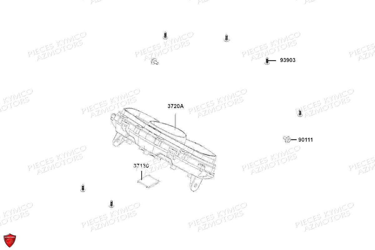 Compteur De Vitesses KYMCO Pièces Scooter XCITING S 400I TCS 4T EURO 5 (SK80DA)