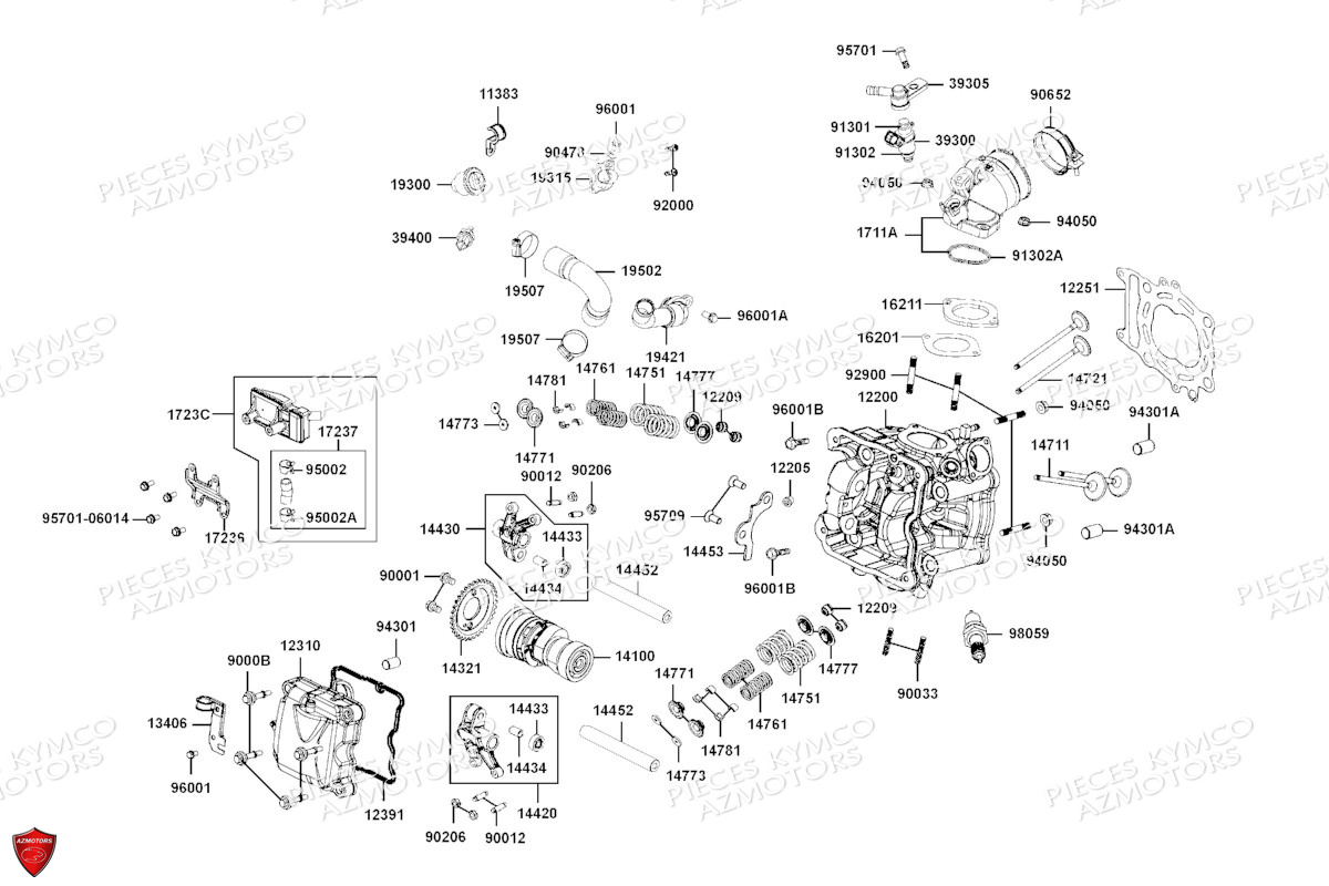 CULASSE pour XCITING S400 TCS E5