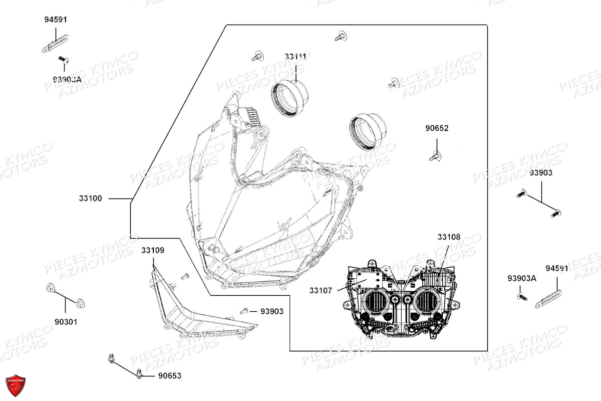 PHARES pour XCITING S400 TCS E5