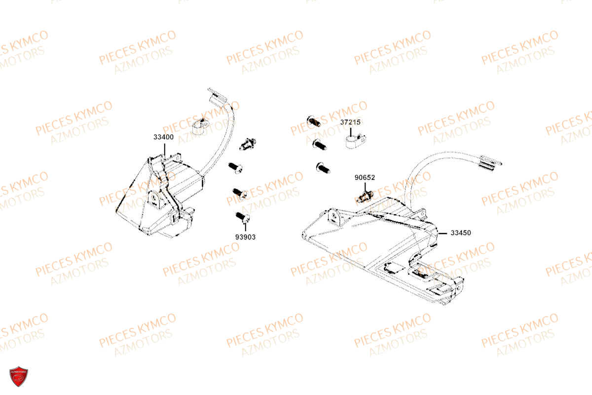 Clignotants KYMCO Pièces Scooter XCITING VS400 SE TCS ABS EURO 5 (VSK80EB)