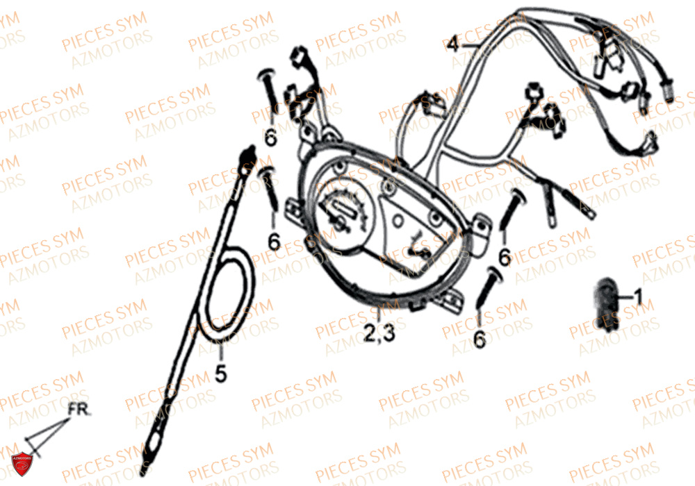 Compteur SYM Pièces XPRO 50 E4 - AE05W9-EU (2018-2021)