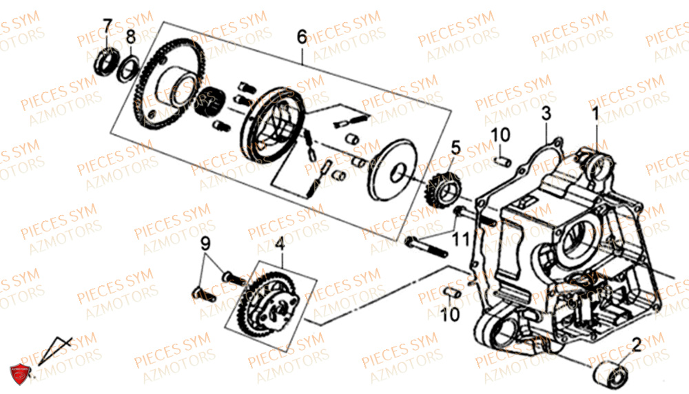 Pompe A Huile SYM Pièces XPRO 50 E4 - AE05W9-EU (2018-2021)