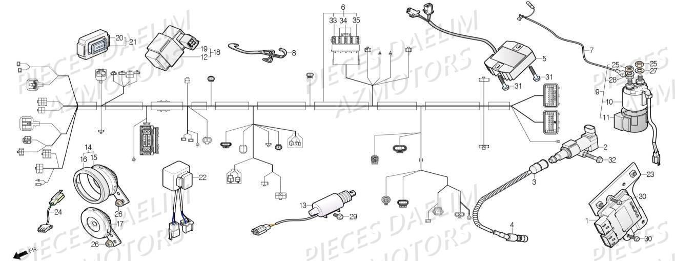 EQUIPEMENT ELECTRIQUE pour XQ1 125D