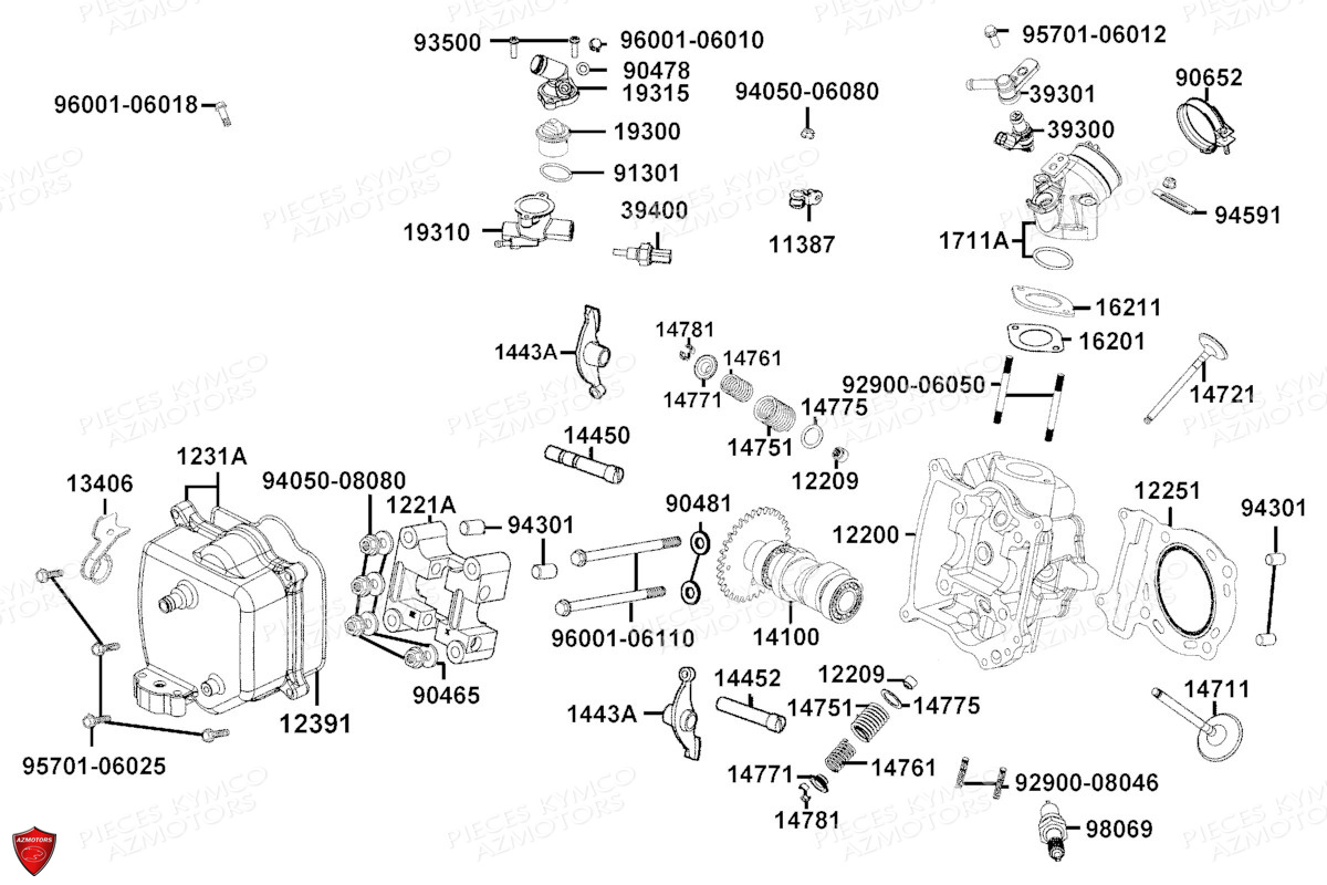 CULASSE pour XTOWN 300I ABS E5