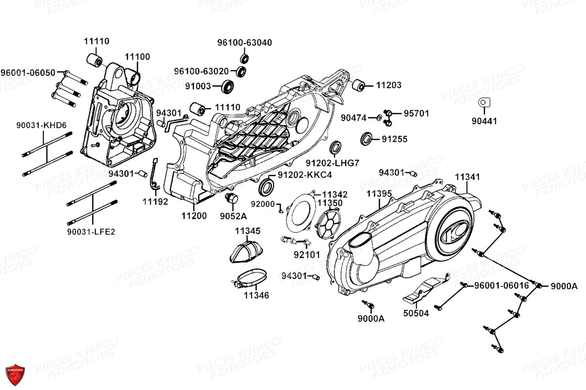 Carters Moteur KYMCO PIECES X.TOWN CITY 300I E5 (KS60JA)