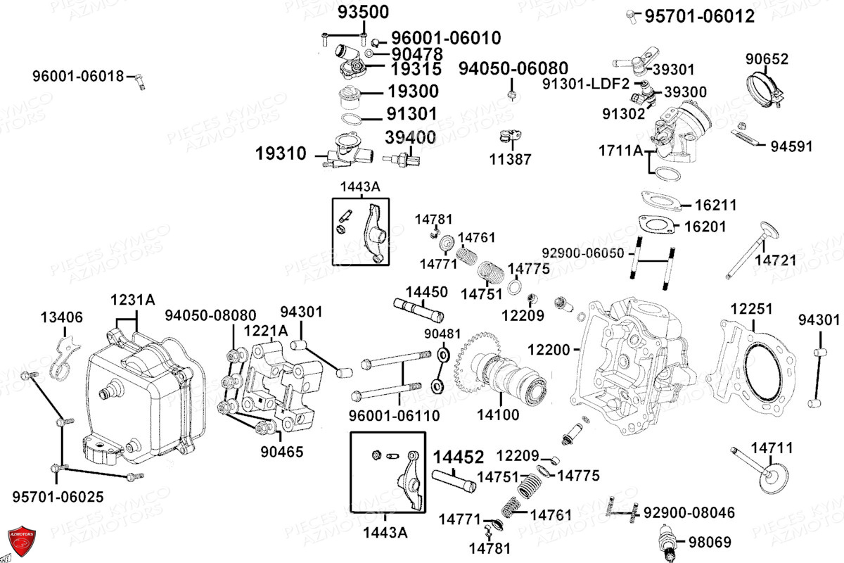 Culasse KYMCO PIECES X.TOWN CITY 300I E5 (KS60JA)