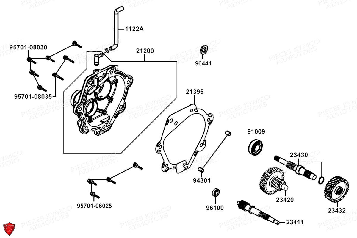 Transmission KYMCO PIECES X.TOWN CITY 300I E5 (KS60JA)