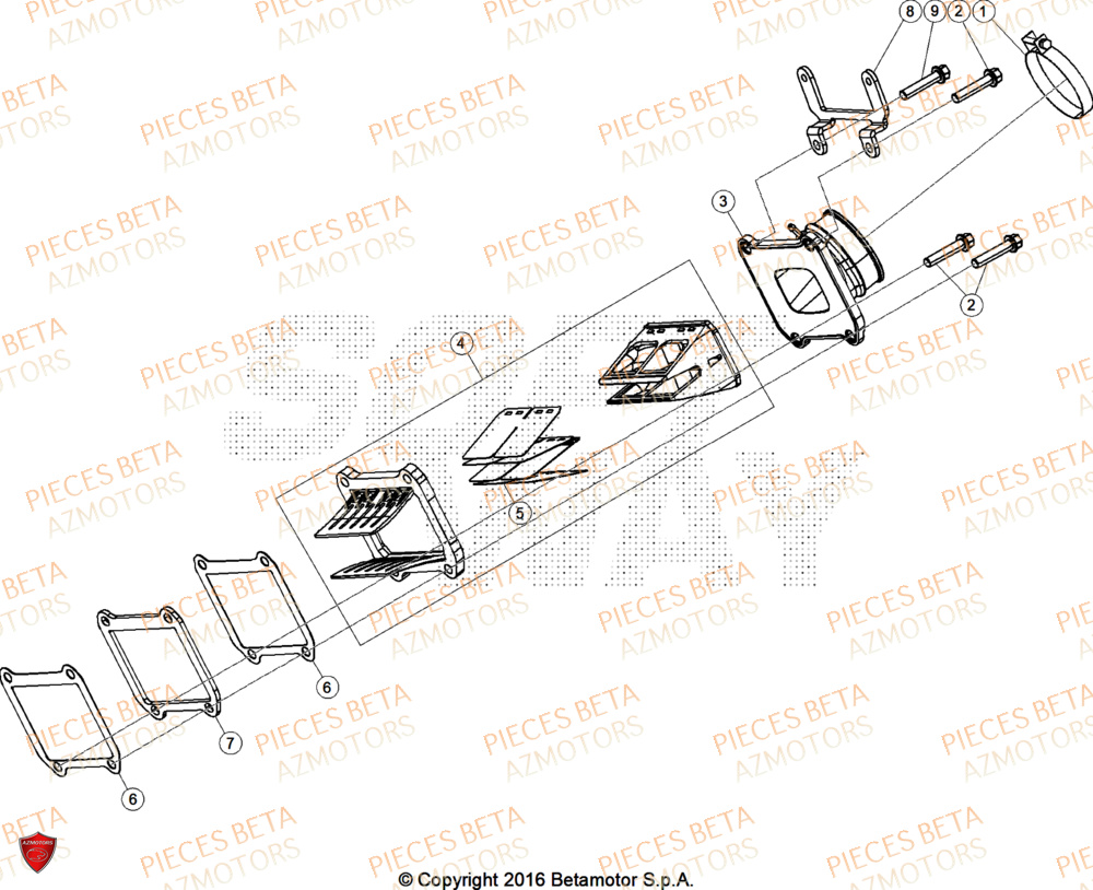 Admission BETA Pieces BETA ENDURO XTRAINER 300 2T - (2025) EURO5+