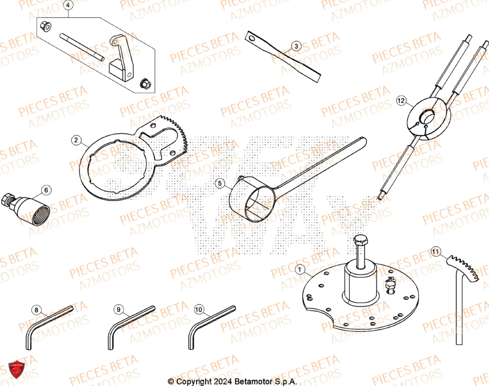 Outils BETA Pieces BETA ENDURO XTRAINER 300 2T - (2025) EURO5+