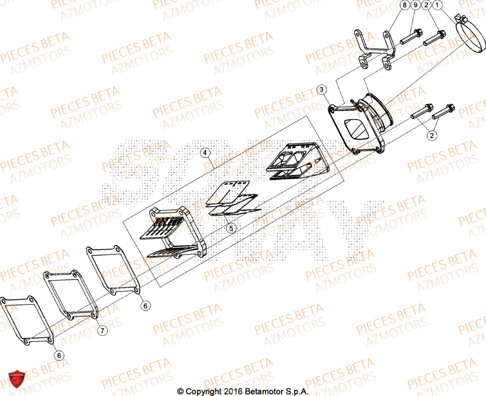 Admission BETA Pieces BETA ENDURO XTRAINER 300 2T - (2026)