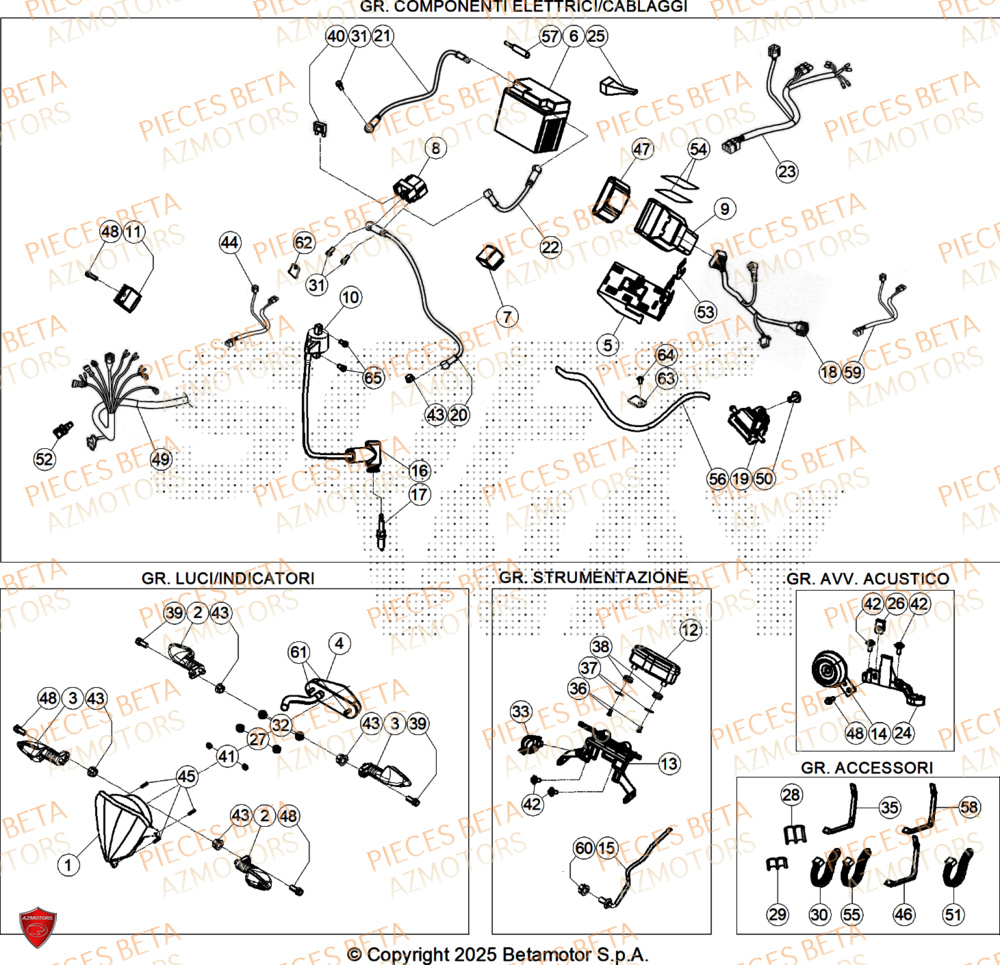 Equipement Electrique BETA Pieces BETA ENDURO XTRAINER 300 2T - (2026)