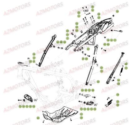 Accessoires Du Chassis BETA Pièces BETA RR XTRAINER 250 2T - [2018]