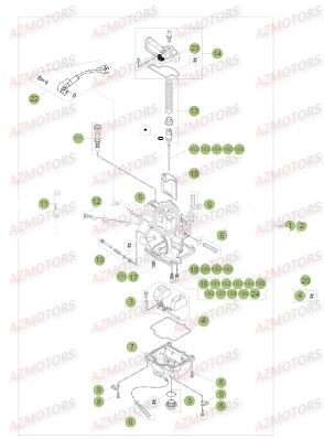 Carburateur BETA Pièces BETA RR XTRAINER 250 2T - [2018]