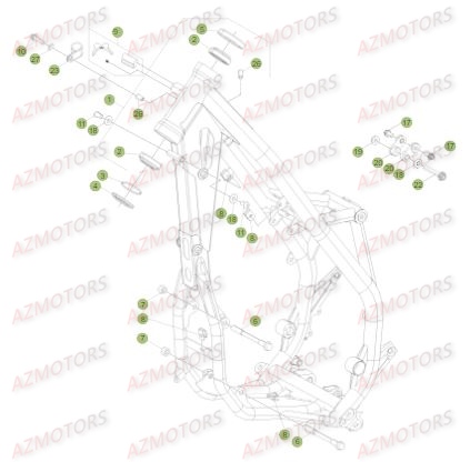 Chassis BETA Pièces BETA RR XTRAINER 250 2T - [2018]