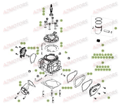 CYLINDRE pour XTRAINER 250 MY18